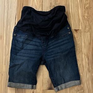 Isabel Maternity by Ingrid & Isabel Blue Denim Shorts